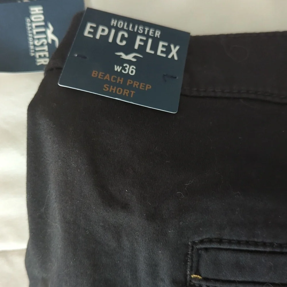 Hollister Beach Prep 7 inch Shorts Black 36